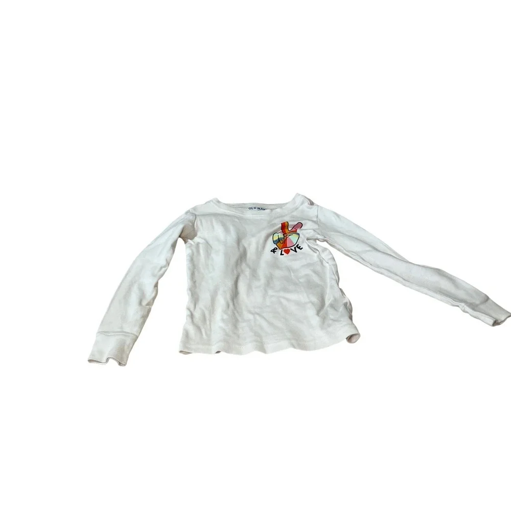 Girls Long Sleeve Graphic Tee Bundle Old Navy Garanimals Childrens Place 4/5T